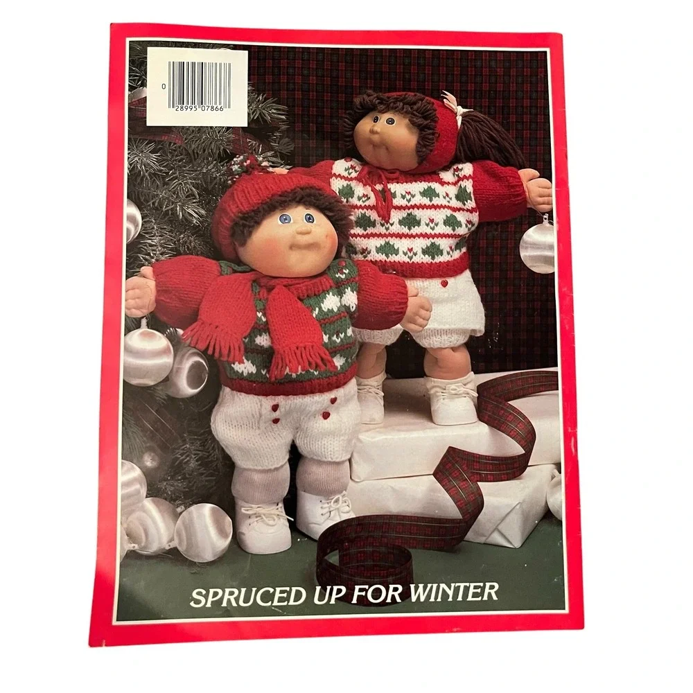Vintage‎ Cabbage Patch Kids Knitted Sweaters Pattern Book Xavier Roberts 7800